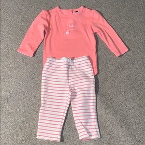 Janie and jack pant and long sleeve onesie.